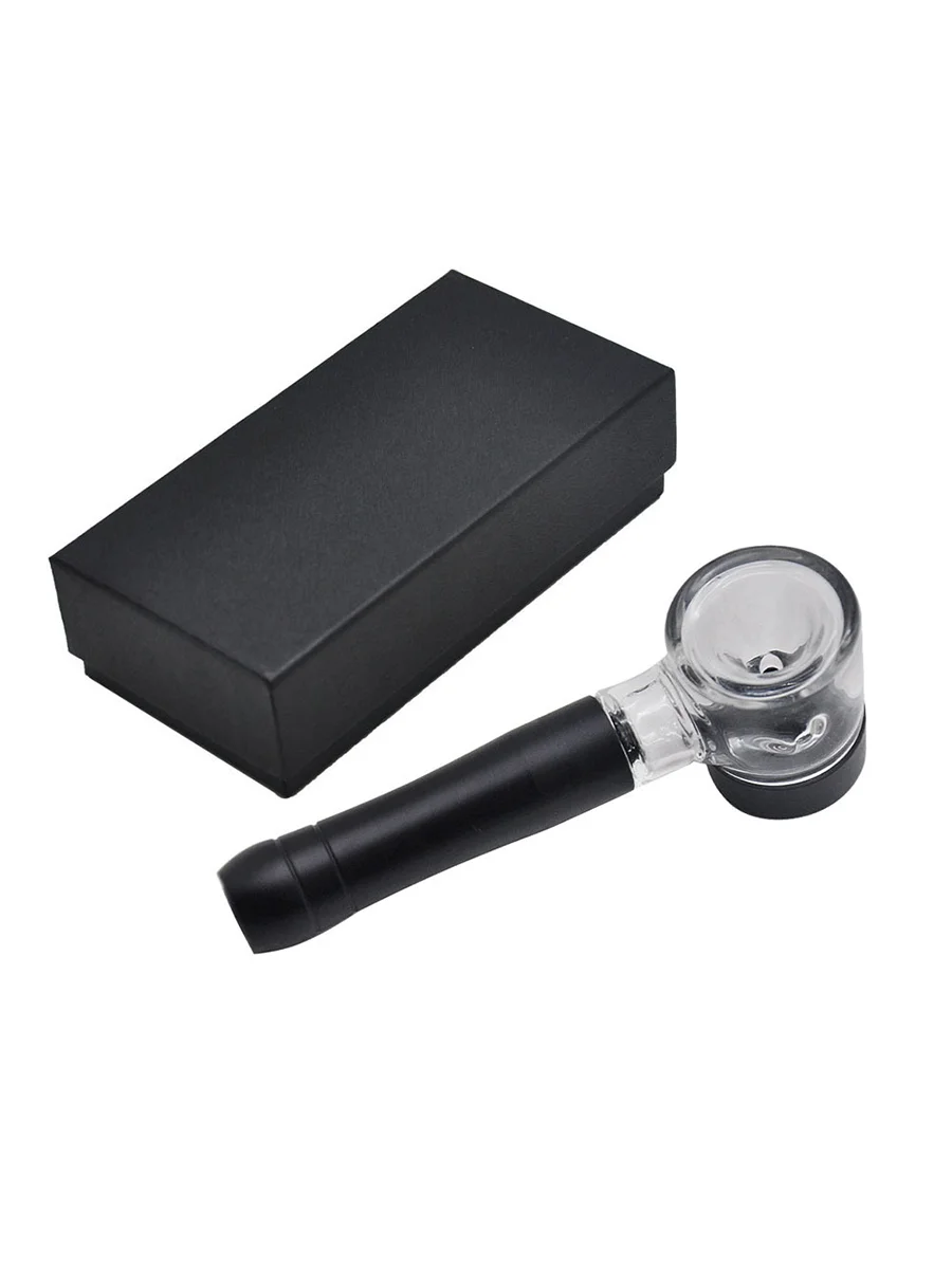 Metal Glass Sherlock Hand Pipe3