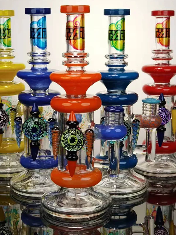 Lookah Bong 12" Cool Evil Eye Glass Water Pipe, Colors: Red Lookah Bong 12" Cool Evil Eye Glass Water Pipe, Colors: Red