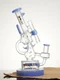 Lookah Bong 10" Cool Klein Handgun Recycler Water Pipe, Colors: Blue