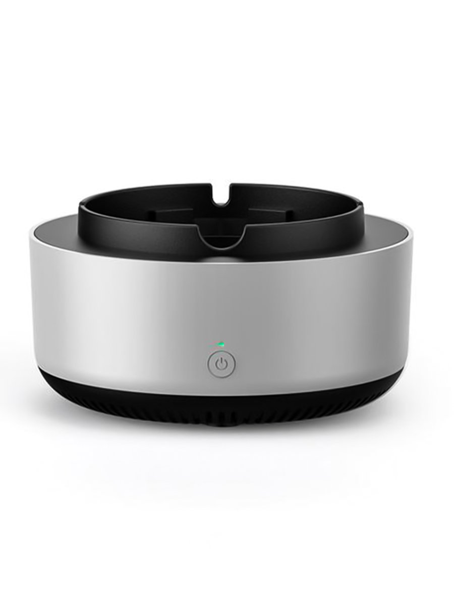 Sliver Smokeless Ashtray with Air Purifier Sliver Smokeless Ashtray with Air Purifier