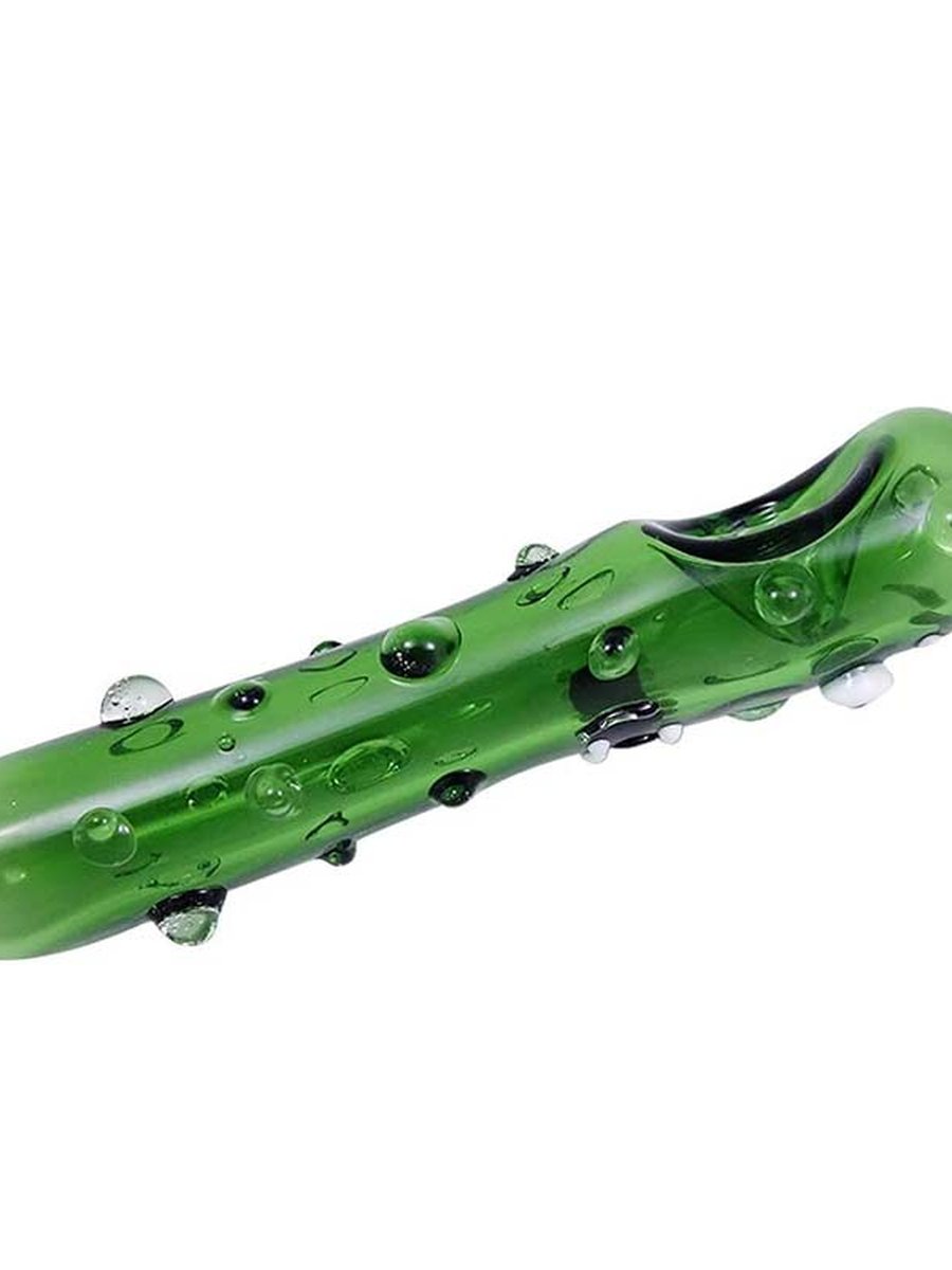 Cucumber Glass Smoking Pipe, 3 image Cucumber Glass Smoking Pipe, 3 image