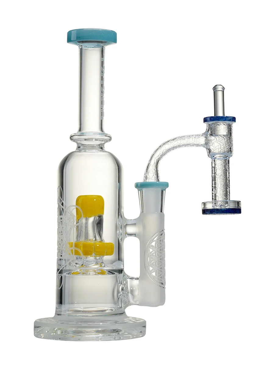 14mm Treasure Blue Terp Slurper Quartz Banger with Carb Cap, 7 image