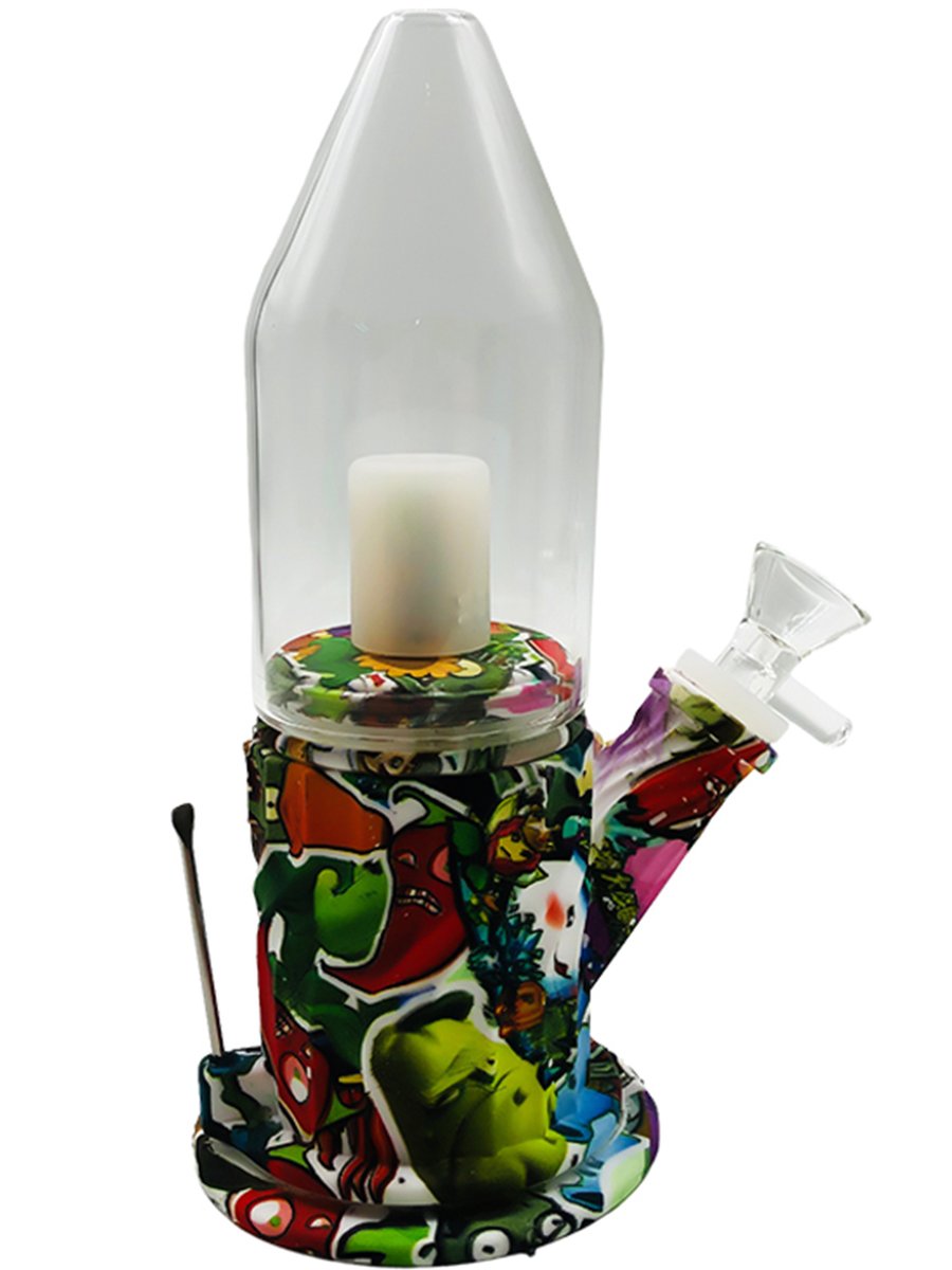 Wave-shaped Conical Silicone Bong