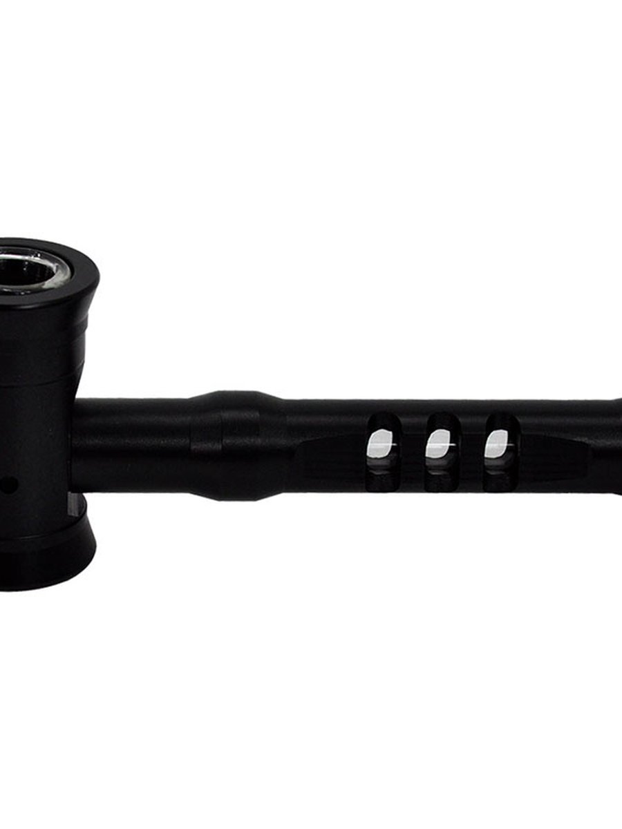 Hammer Shaped Metal Pipe - Black Hammer Shaped Metal Pipe - Black