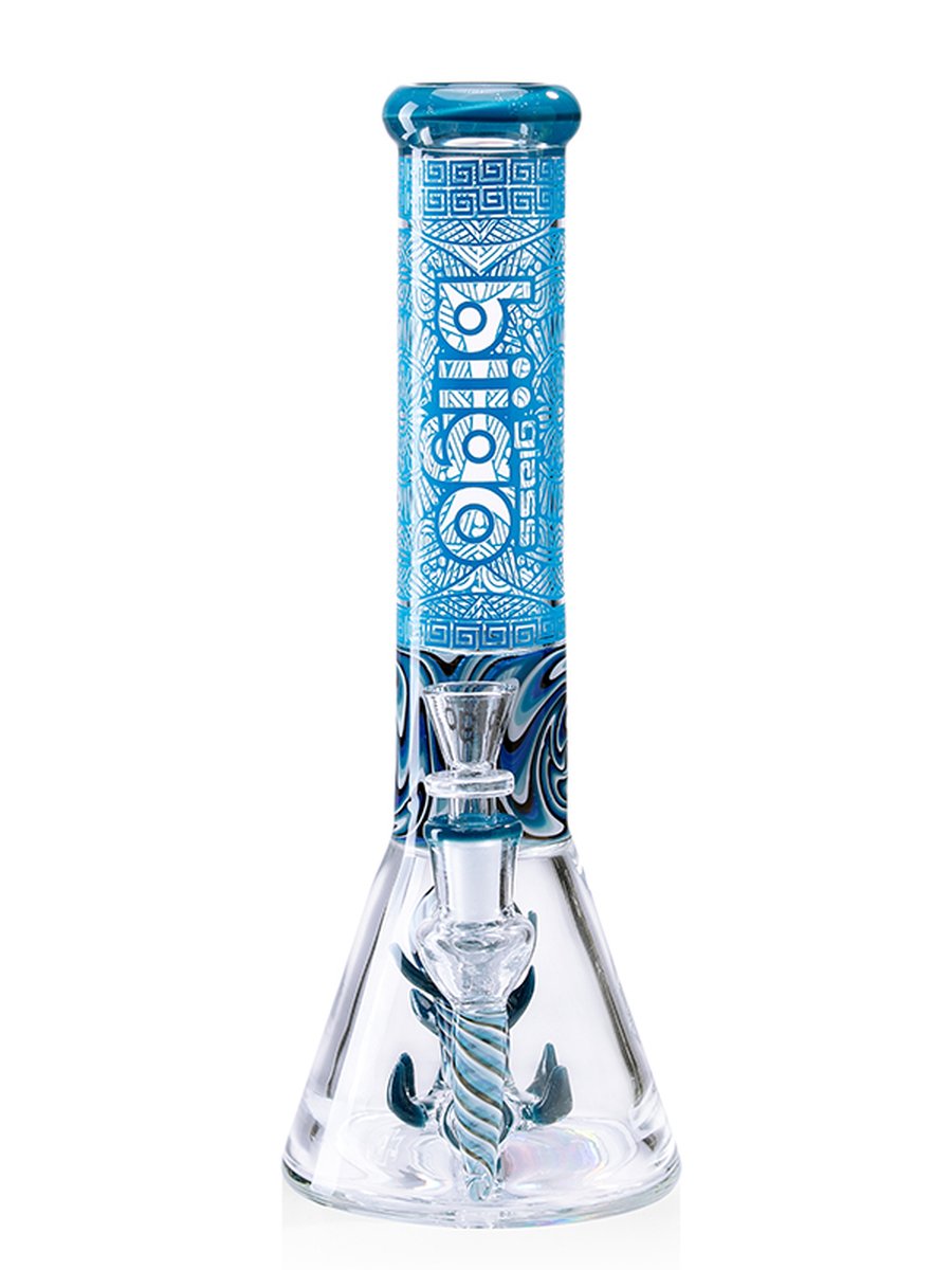 Lookah Bong 12"  Classic Beaker Water Pipe - Blue, Colors: Blue Lookah Bong 12"  Classic Beaker Water Pipe - Blue, Colors: Blue