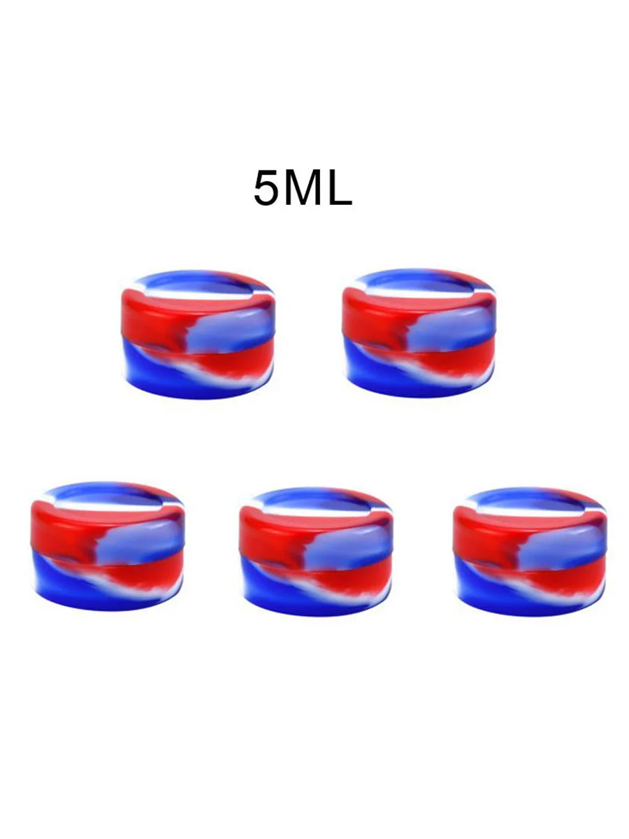 5pcs 5ml Silicone Container