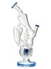intricate features disc perc multi chamber bong blue