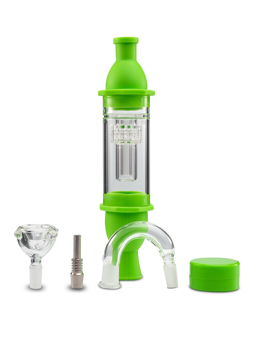 10mm Lighthouse Glass Percolator Silicone Nectar Collector3 10mm Lighthouse Glass Percolator Silicone Nectar Collector3