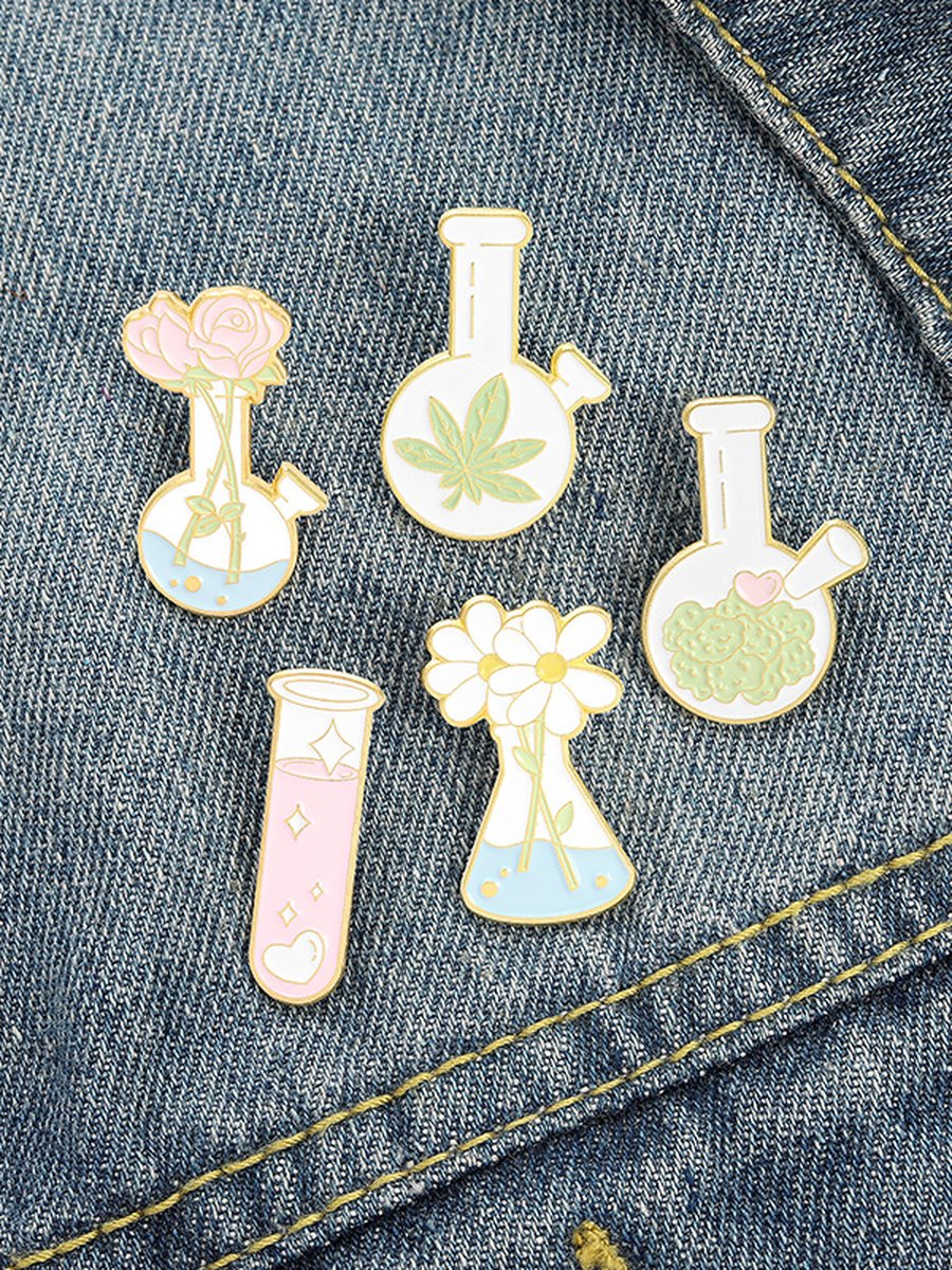 Water Pipe Pin Brooches, 3 image Water Pipe Pin Brooches, 3 image