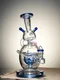 Lookah Bong 9" Cosmic Alien Spherical Perc Water Pipe, Colors: Blue