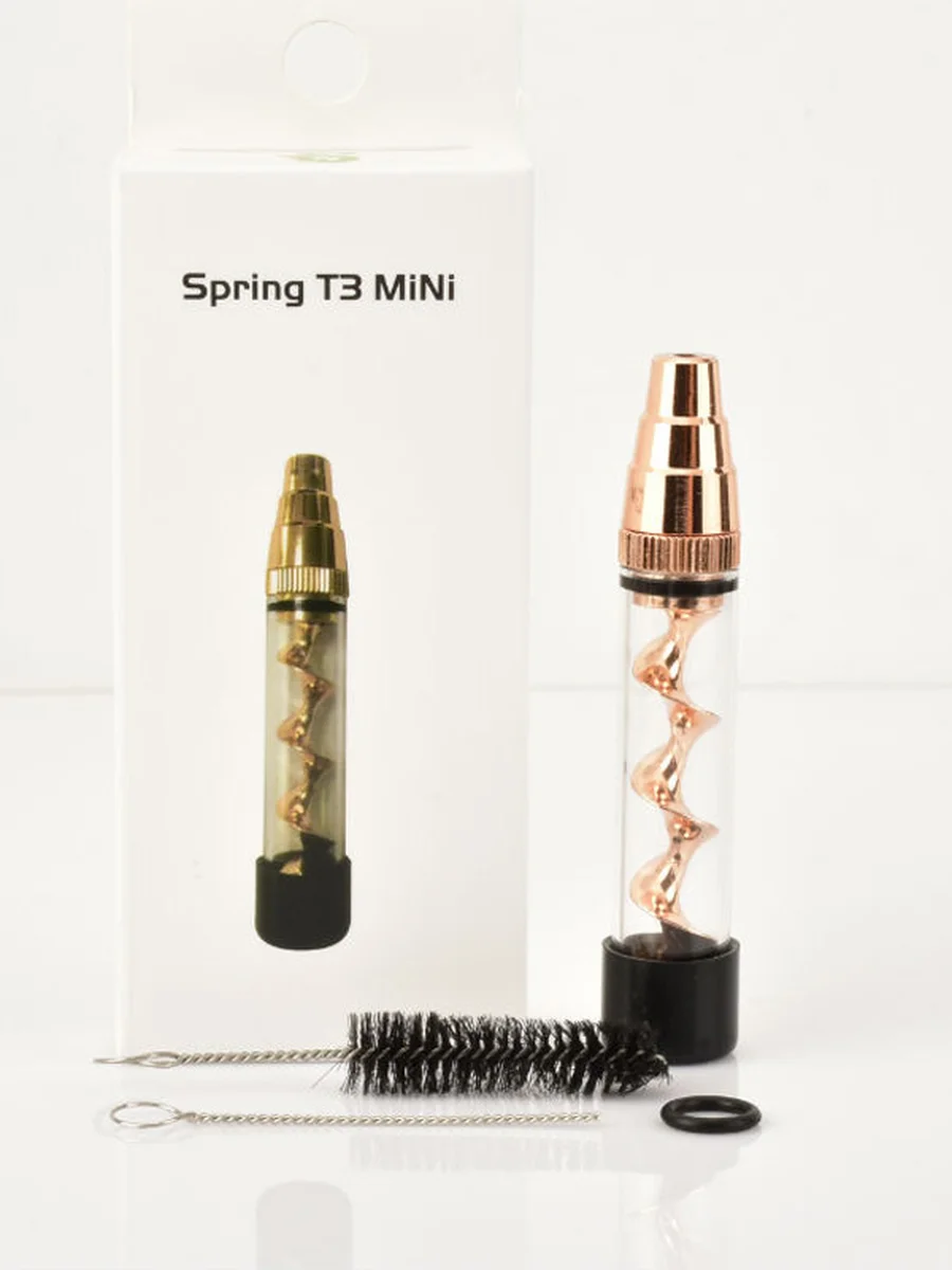Spring T3 Mini Twisty Glass Blunt Pipe 3 Spring T3 Mini Twisty Glass Blunt Pipe 3