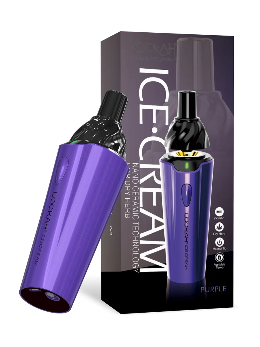 LOOKAH ICE CREAM DRY HERB VAPORIZER - PURPLE