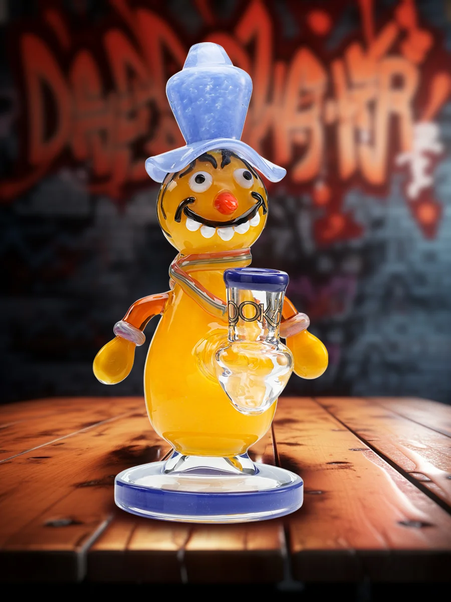 8-inch-funny-snowman-bong-blue