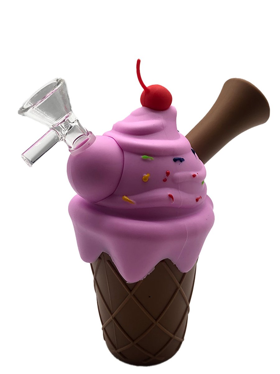 Cute Ice Cream Silicone Bong, 2 image Cute Ice Cream Silicone Bong, 2 image