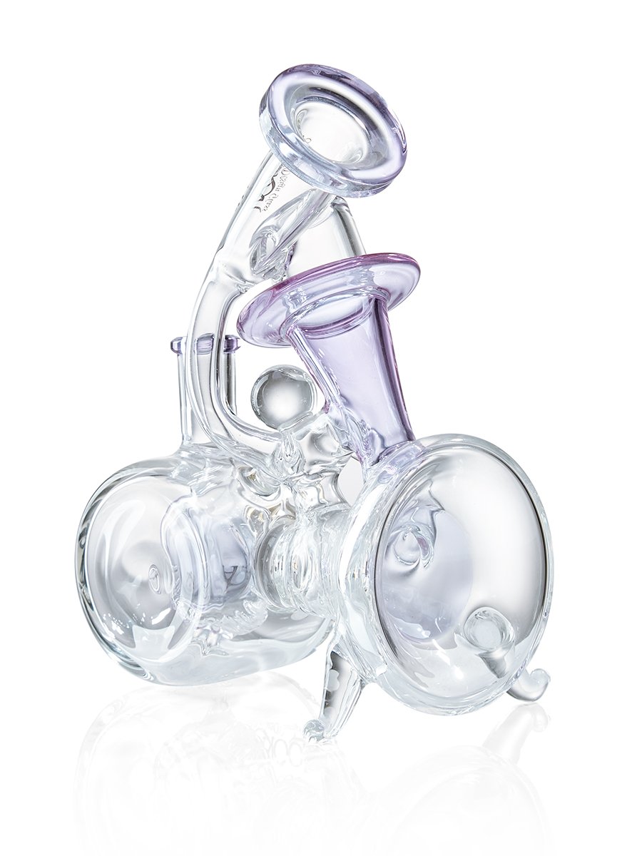 top recycler portable dab rig purple back top recycler portable dab rig purple back