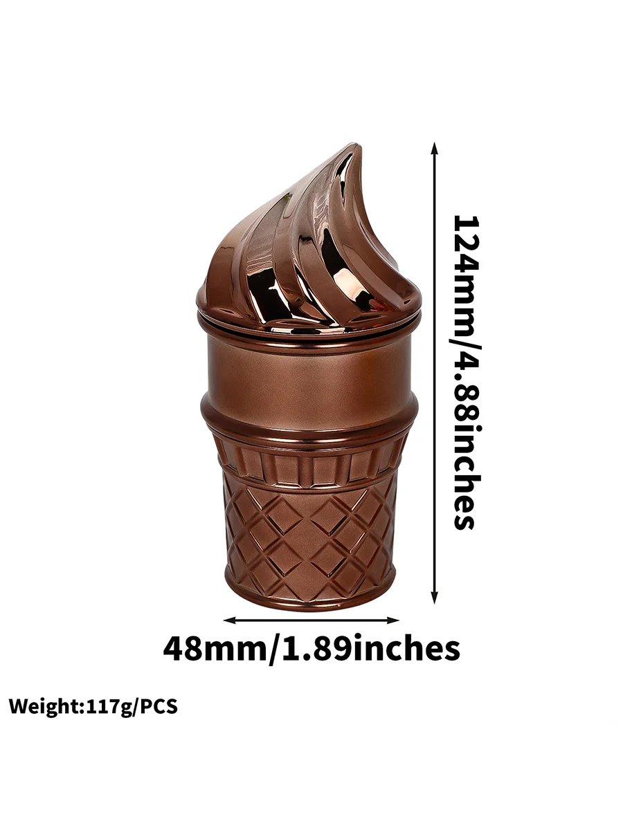 4-Layer Ice Cream Cone Herb Grinder5