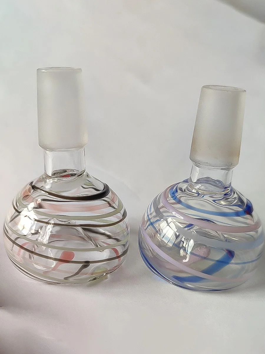 14MM Ribbon Swirl Glass Bong Bowl 14MM Ribbon Swirl Glass Bong Bowl