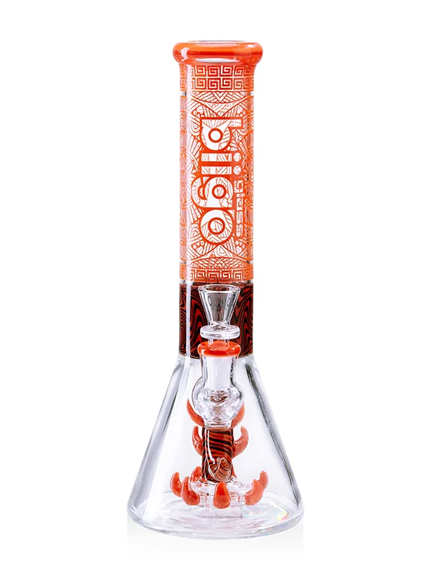 Lookah Bong 12" Classic Beaker Water Pipe, Colors: Orange Lookah Bong 12" Classic Beaker Water Pipe, Colors: Orange