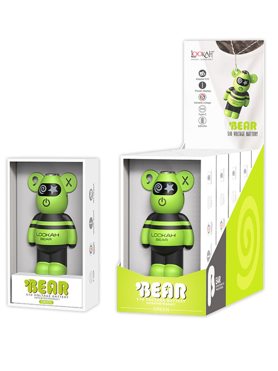 Lookah Bear Cute 510 Battery, Color: Cyan, 2 image Lookah Bear Cute 510 Battery, Color: Cyan, 2 image