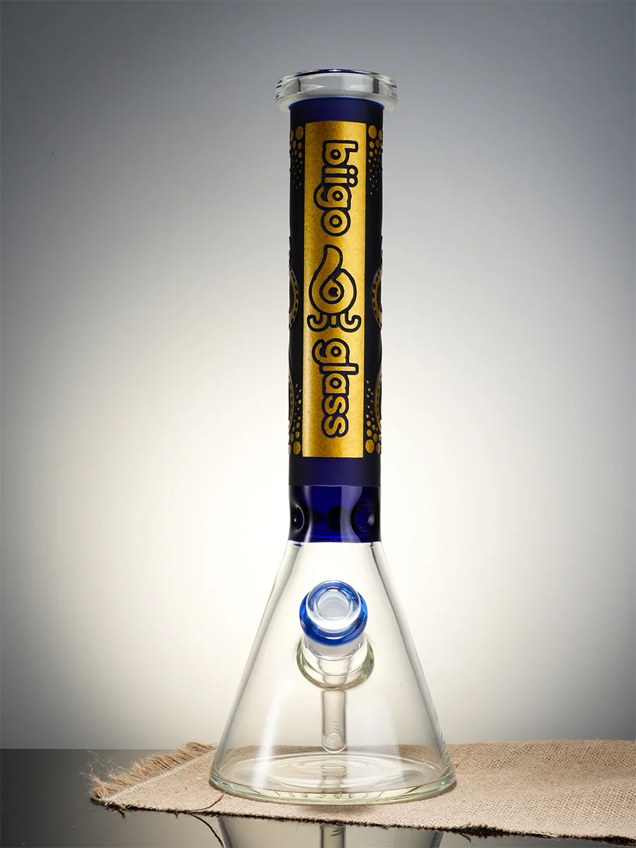 Lookah Bong 15.5" Tag Beaker Glass Water Pipe, 2 image Lookah Bong 15.5" Tag Beaker Glass Water Pipe, 2 image