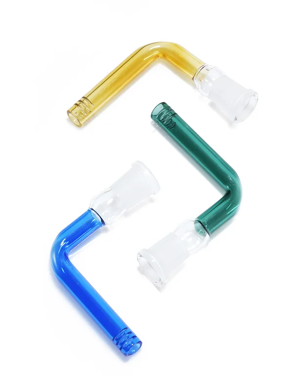 2PCS Full Weld Curved Glass Downstem Burners 2PCS Full Weld Curved Glass Downstem Burners