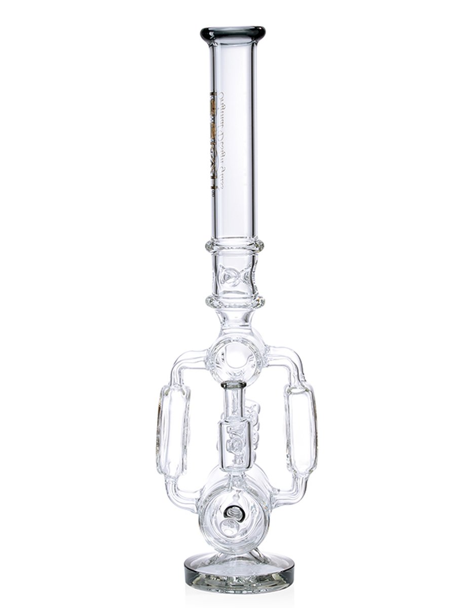 Lookah Bong 21" Glass Recycler Super Filtration Ice Water Pipe - Clear Black, Colors: Clear Black, 3 image Lookah Bong 21" Glass Recycler Super Filtration Ice Water Pipe - Clear Black, Colors: Clear Black, 3 image