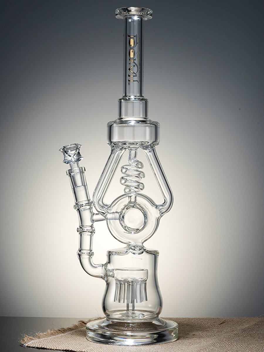 Lookah Bong 15.7 " Heavy-Duty Recycler Water Pipe - Clear Blue, Colors: Clear Blue, 4 image Lookah Bong 15.7 " Heavy-Duty Recycler Water Pipe - Clear Blue, Colors: Clear Blue, 4 image