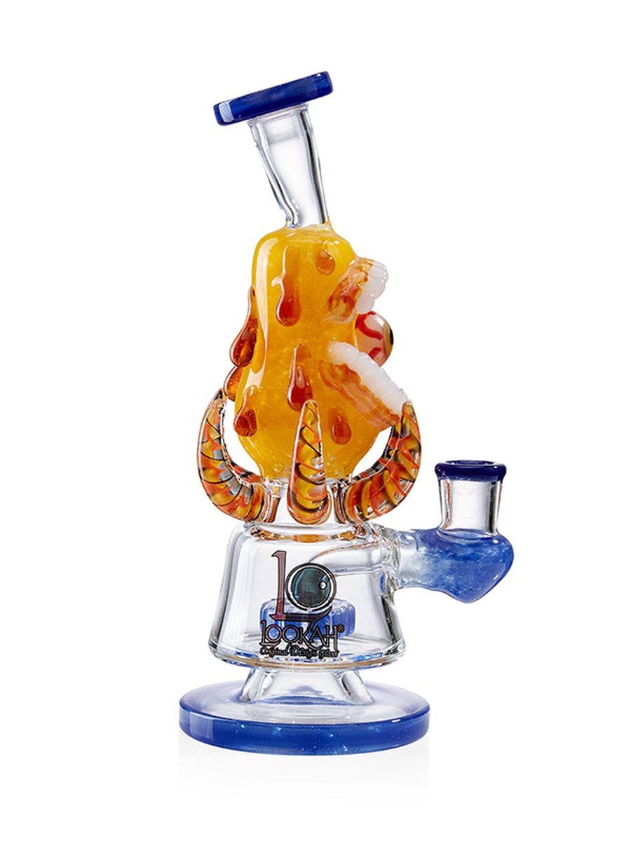 10" Horror Themed Bong, Colors: Dark Blue, 3 image 10" Horror Themed Bong, Colors: Dark Blue, 3 image