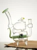 Lookah Bong 9" Cute Recycler Double Chamber Perc Water Pipe, Colors: Blue, 8 image Lookah Bong 9" Cute Recycler Double Chamber Perc Water Pipe, Colors: Blue, 8 image