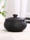 Black Windproof Ceramic Ashtray
