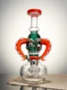Lookah Rig 8" Mini Cool Tyrannosaurus Rex Skull Dab Rig, Colors: Green