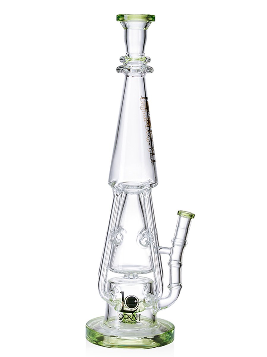 17" Cool Recycler Bong | Multiple water pipe | Porous Bubbler | Green 17" Cool Recycler Bong | Multiple water pipe | Porous Bubbler | Green