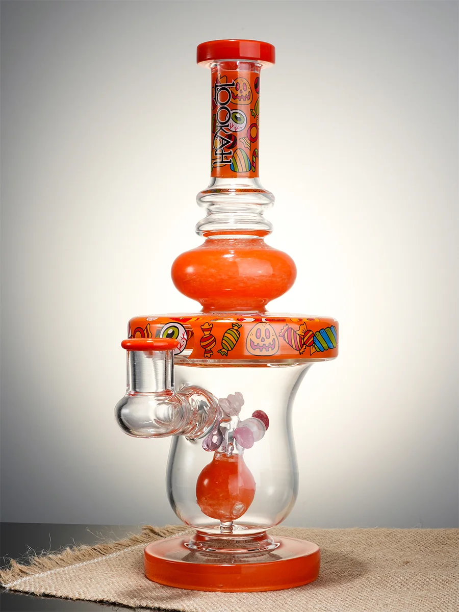 Lookah Bong 11" Cute Candy Stick Glass Water Pipe, Colors: Orange Lookah Bong 11" Cute Candy Stick Glass Water Pipe, Colors: Orange
