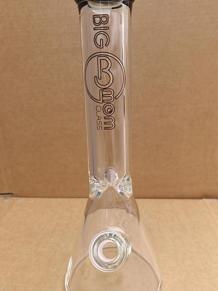 Tataoo Bong 13.7 " Simple Beaker Water Pipe, Colors: Clear Black Tataoo Bong 13.7 " Simple Beaker Water Pipe, Colors: Clear Black