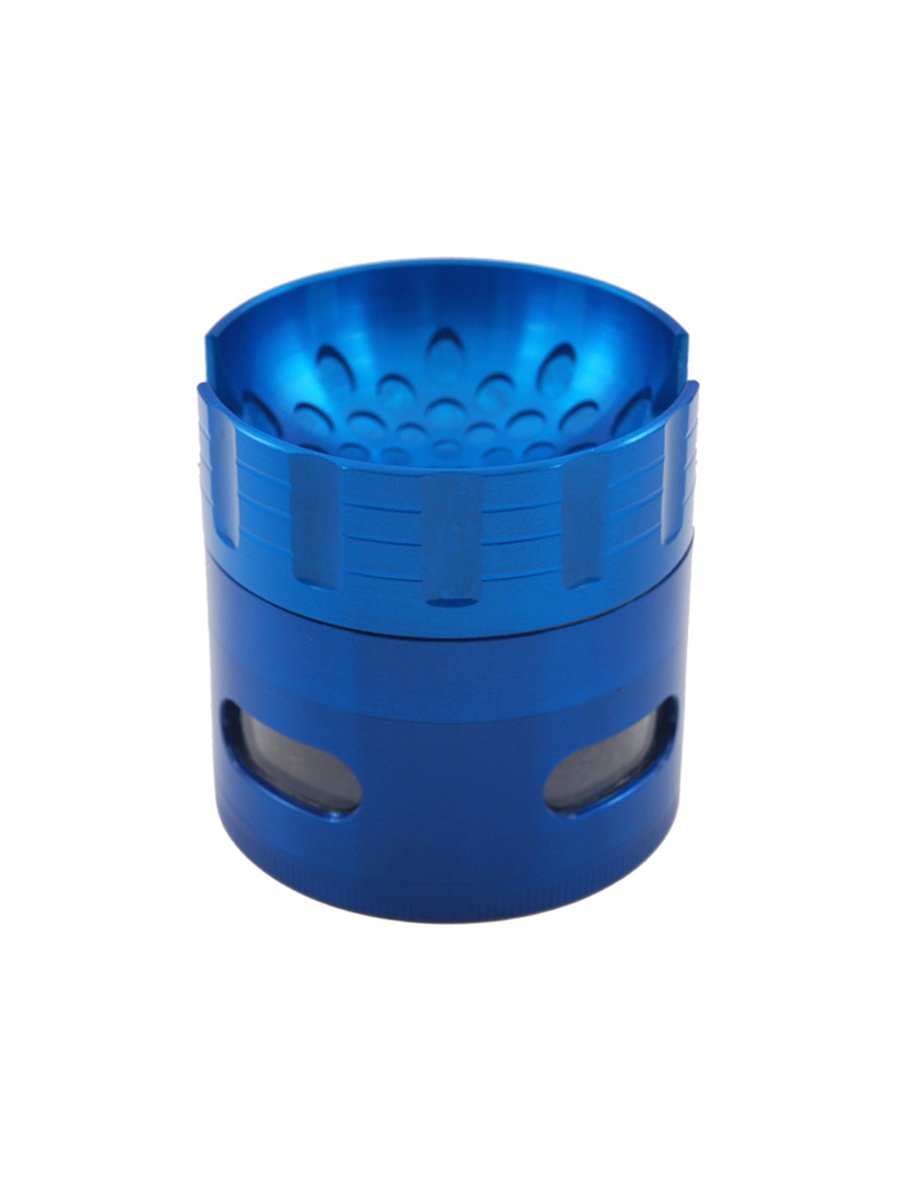 Windowed Four Layer Zinc Alloy Herb Grinder Windowed Four Layer Zinc Alloy Herb Grinder