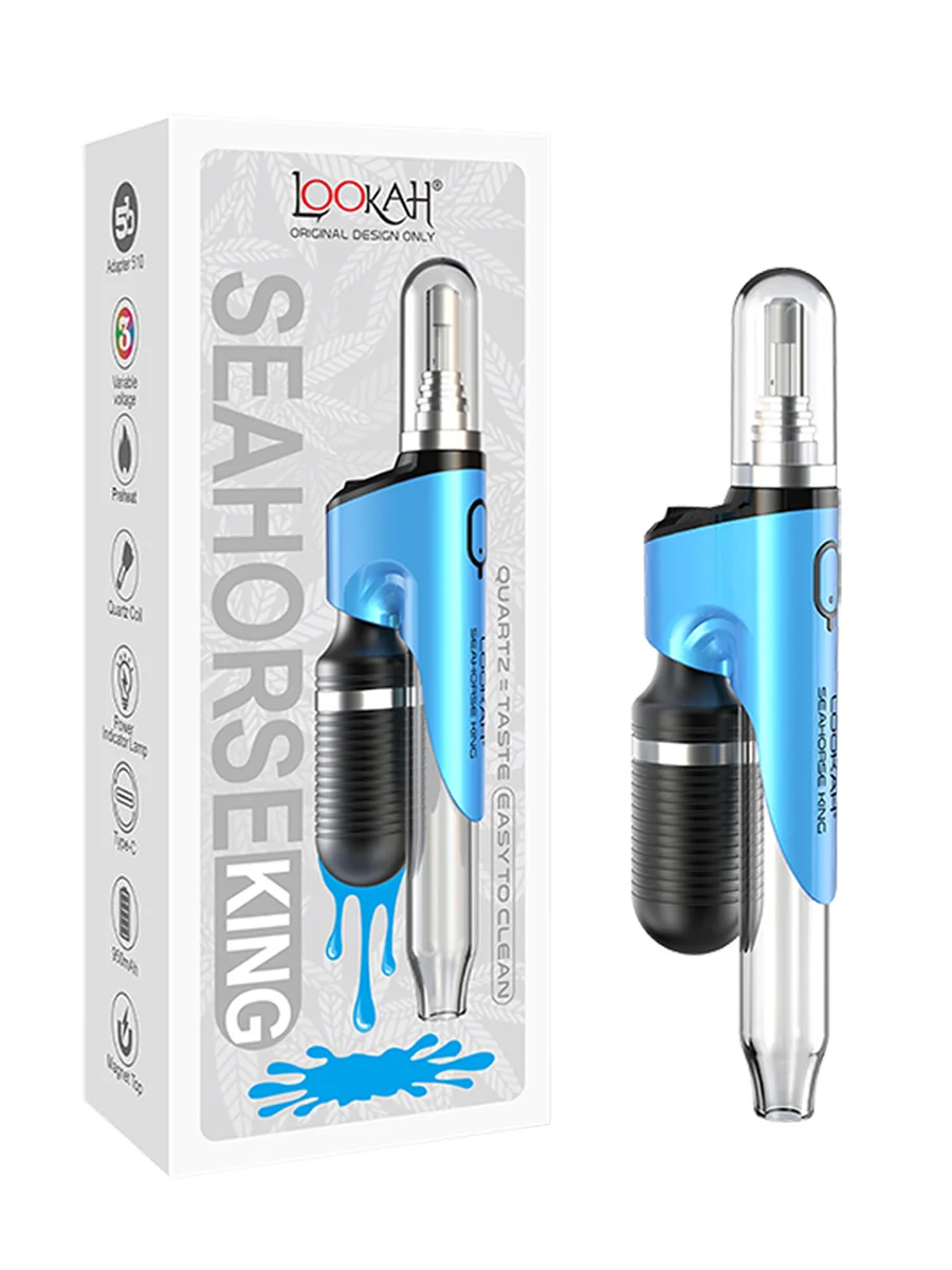 LOOKAH Seahorse King Electric Nectar Collector | Dab Pen & Wax Pen, Color: Green, 12 image LOOKAH Seahorse King Electric Nectar Collector | Dab Pen & Wax Pen, Color: Green, 12 image