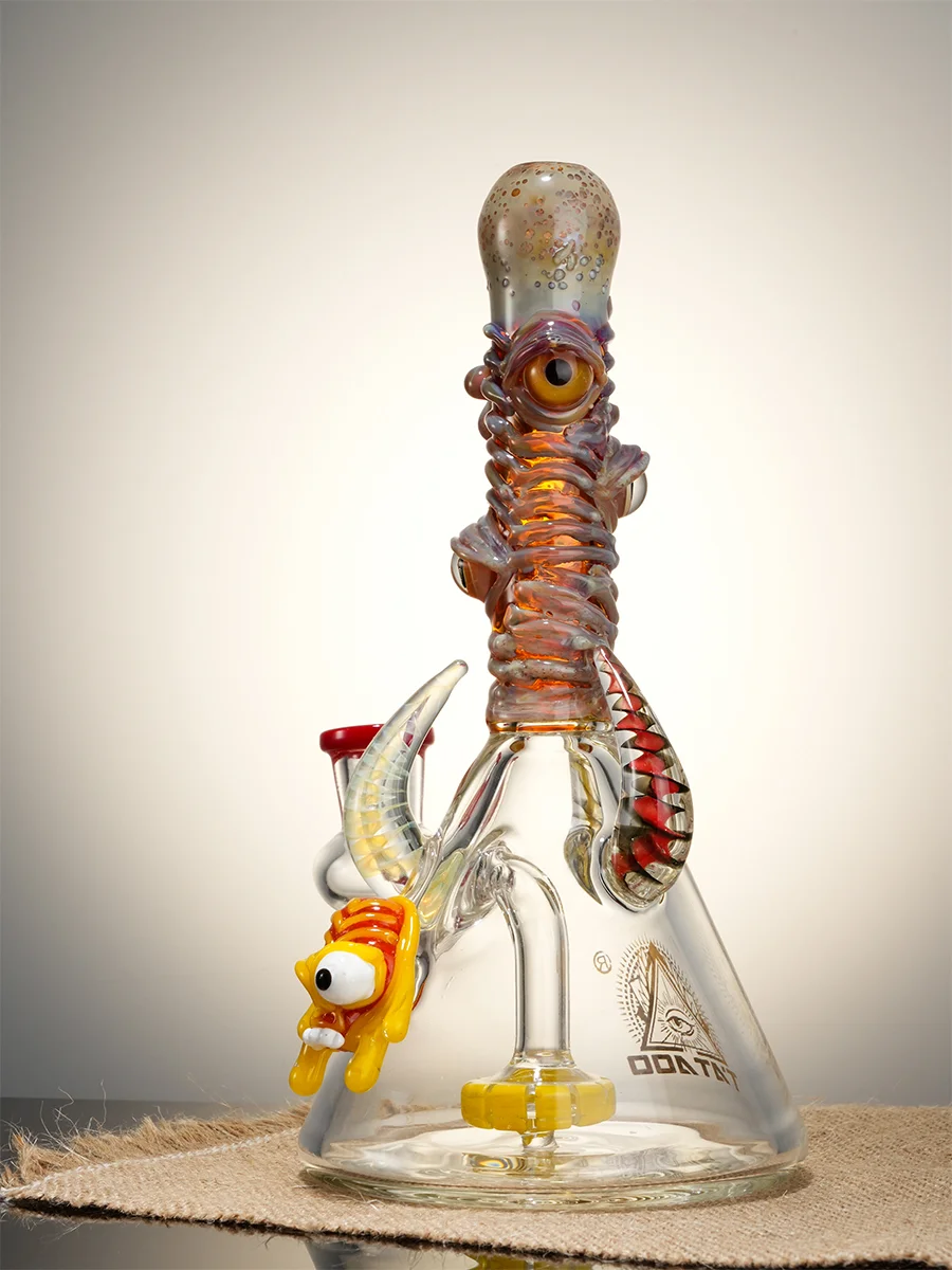 8.5" Penis Mini Cool Glass Beaker Bong8 8.5" Penis Mini Cool Glass Beaker Bong8