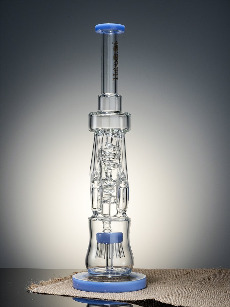 Lookah Bong 16.3 " Heavy-Duty Recycler Water Pipe -Blue Jade, Colors: Blue Jade , 5 image Lookah Bong 16.3 " Heavy-Duty Recycler Water Pipe -Blue Jade, Colors: Blue Jade , 5 image