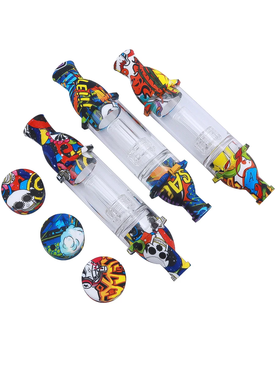 Lighthouse Pot Printed Silicone Nectar Collector Kit5