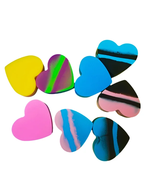 17ml Heart-Shaped Silicone Wax Container 17ml Heart-Shaped Silicone Wax Container