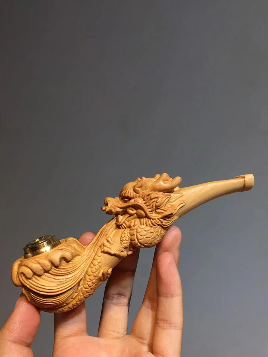 golden-nanmu-dragon-spitting-pearls-pipe golden-nanmu-dragon-spitting-pearls-pipe
