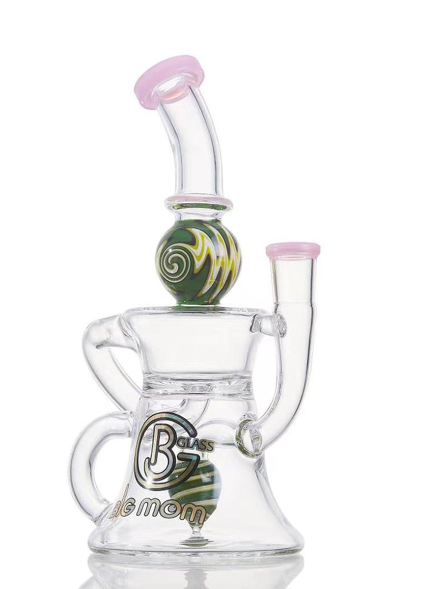 8” Wig Wag Recycler Dab Rig, 2 image 8” Wig Wag Recycler Dab Rig, 2 image