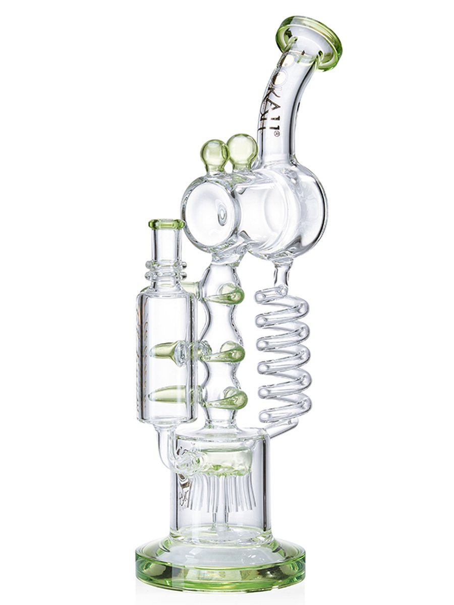 14" Cool Recycler Bong | Helix Water Pipe | Dual chamber Precolator, Colors: Black, 9 image 14" Cool Recycler Bong | Helix Water Pipe | Dual chamber Precolator, Colors: Black, 9 image