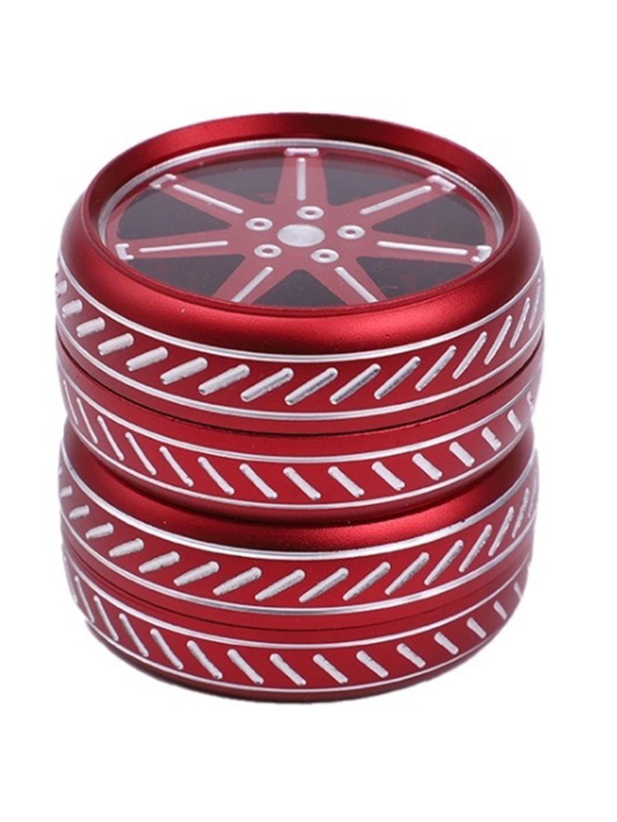 Fine Carved Flower Herb Grinder, Color: Red, 6 image Fine Carved Flower Herb Grinder, Color: Red, 6 image