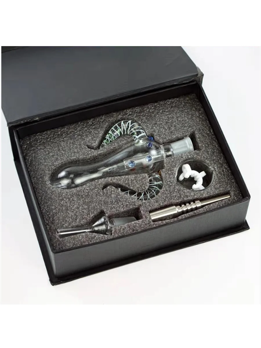 Bull Horn Glass Nectar Collector Kit4 Bull Horn Glass Nectar Collector Kit4