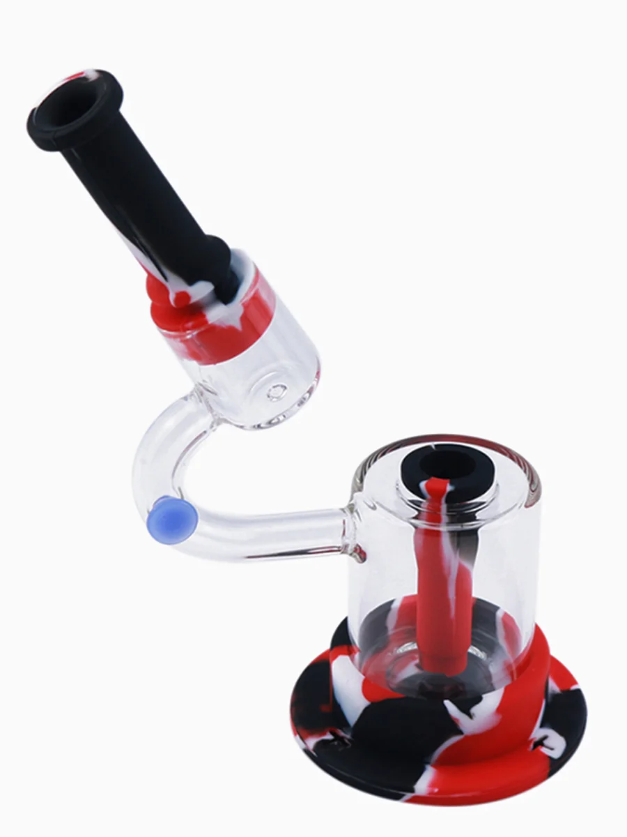 LED Light Silicone Glass Bong5