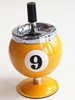 Creative Billiards Metal Ashtray yellow Creative Billiards Metal Ashtray yellow