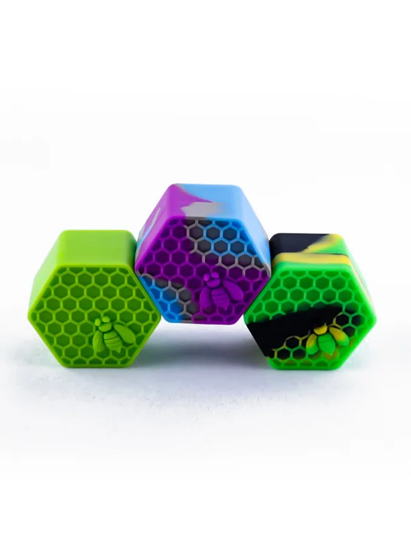 3PCS 26ML Hexagon Silicone Container
