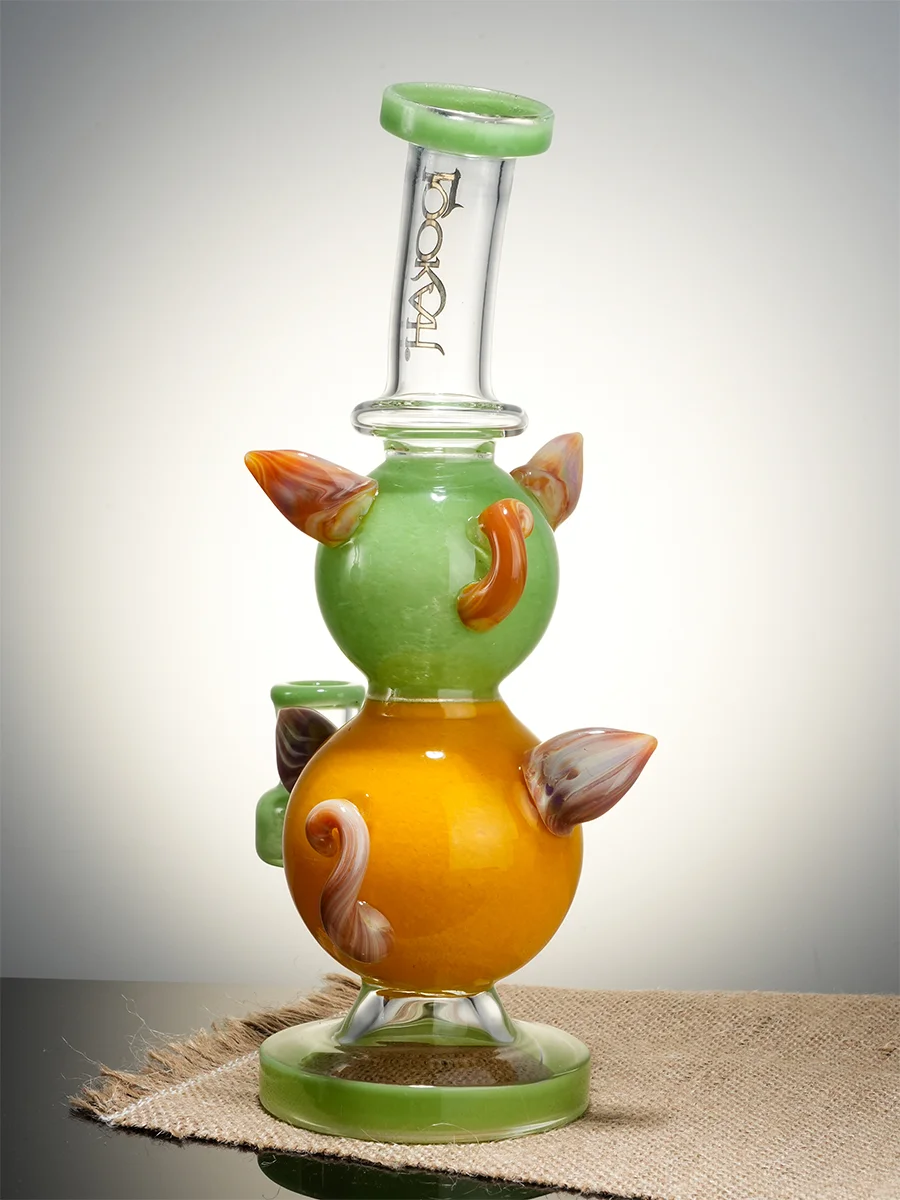 Green  Cute Double Piggy Dab Rig5