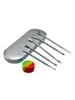 5 PCS Metal Dab Tool Kit with Silicone Container and Travel Case, Color: Rainbow, 9 image